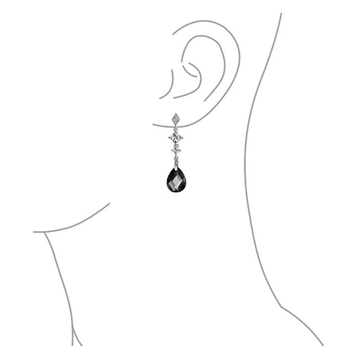 Earrings Briolette Teardrop CZ Dangle Chandelier Earrings Sterling Silver Gemstone BlingJewelry Wholesale