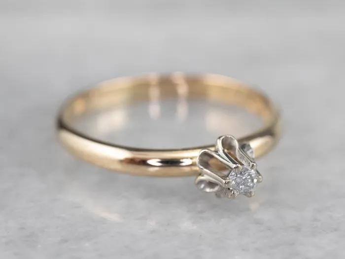 Market Square Jewelers Rings Buttercup Diamond Solitaire Engagement Ring