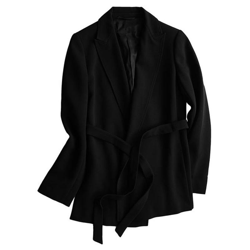 Damen Blazer | Blazer Schurwoll-Blazer mit Gürtel Bekleidung Blazer